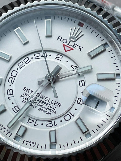 Noob FACTORY 1:1 Rolex Sky-Dweller 326934 SS Best Edition White Dial A23J